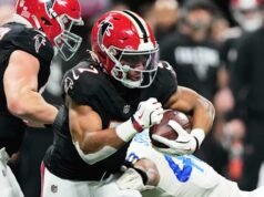 Bijan Robinson memiliki TD rush terpanjang dalam sejarah Falcons, memiliki yard latihan tim terbanyak dalam satu musim