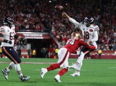 Kekalahan yang memilukan dari Bears dari 49ers membuat mereka kehilangan peluang untuk menjadi unggulan teratas di babak playoff NFC