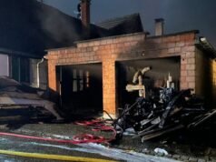 Langensoultzbach. Bekas bengkel pertukangan yang dilalap api