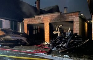 Langensoultzbach. Bekas bengkel pertukangan yang dilalap api