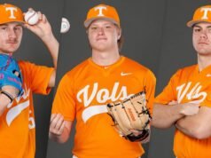“Trio Tennessee Dinobatkan dalam Daftar Pantauan Pramusim NCBWA Stopper of the Year”.