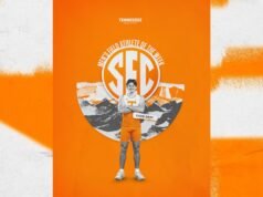 Cade Gray Dinobatkan sebagai Atlet Lapangan Terbaik Minggu Ini SEC