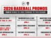 Jadwal Promosi Diumumkan Menjelang Pembuka Rumah Bisbol