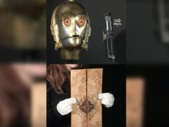 Lightsaber Skywalker, kepala C-3PO, dan Peta Perampok akan dilelang