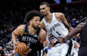 Kemarahan berkobar dalam pertandingan Spurs-Pistons dalam pertarungan 2 tim papan atas NBA