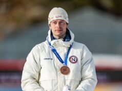 Pacar Sturla Holm Laegreid membalas di siaran langsung TV Olimpiade Musim Dingin | Lainnya | Olahraga