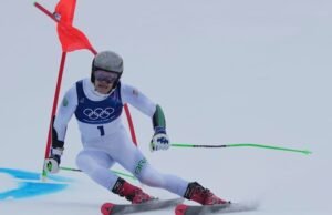 Pinheiro Braathen dari Brasil memimpin GS setelah putaran pertama, mencari medali pertama Amerika Selatan di Olimpiade Musim Dingin