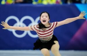 Ami Nakai dari Jepang memimpin Olimpiade setelah program singkat saat AS berjuang di Olimpiade Musim Dingin
