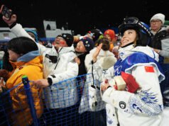 Di halfpipe, tidak ada atlet favorit peraih medali Olimpiade kelahiran AS yang bersaing memperebutkan Eileen Gu AS yang akan menerima tantangan tersebut