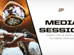 Sesi Media Pelatih Katie Gearlds vs.Rutgers | Bola Basket Wanita Purdue – Pembuat Boiler Purdue