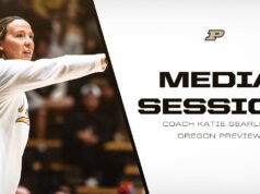 Sesi Media Pelatih Katie Gearlds vs.Oregon | Bola Basket Wanita Purdue – Pembuat Boiler Purdue