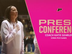 Konferensi Pers Pasca Pertandingan Pelatih Katie Gearlds vs.Iowa | Bola Basket Wanita Purdue – Pembuat Boiler Purdue
