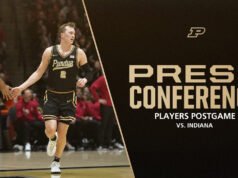 Konferensi Pers Pemain Pasca Pertandingan vs. Indiana | Bola Basket Putra Purdue – Pembuat Boiler Purdue