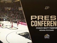 Konferensi Pers Pasca Pertandingan Pelatih Matt Painter vs Bola Basket Putra Purdue – Pembuat Boiler Purdue