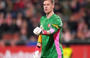 Pemain pinjaman Barcelona Ter Stegen kembali ke fasilitas klub untuk pemulihan pasca operasi