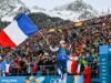 bagian bawah kesuksesan biathlon Prancis
