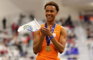 Judul Lompat Galah Ismaila Sawaneh Menjadi Berita Utama Hari Terakhir Kejuaraan Indoor SEC