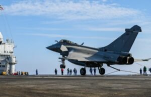 Perang Langsung di Timur Tengah. Charles-de-Gaulle berlokasi karena Strava, kematian juru bicara Pengawal Revolusi