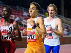 Vol Pemimpin 5K Tempat Ketiga Redouane pada Hari ke-1 Relay Raleigh