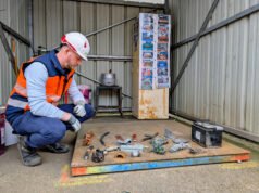 Penyortiran logam membuahkan hasil di pusat daur ulang Suez di Hochfelden