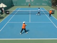 Para pemain tenis mengungsi dalam adegan mengerikan saat kebakaran terjadi setelah drone dicegat | Tenis | Olahraga