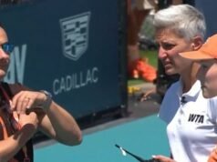 Pertandingan Miami Terbuka dihentikan karena wasit membuat pengumuman dan pemain diminta menunggu | Tenis | Olahraga