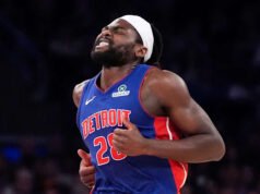 Center Detroit Pistons Isaiah Stewart absen setidaknya 1 minggu lagi setelah cedera