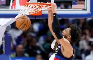 Penjaga piston Cade Cunningham mengalami kolaps paru-paru, akan dievaluasi dalam 2 minggu