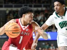 Pemain peringkat 19 Miami (Ohio) menutup musim reguler 31-0 dengan kemenangan perpanjangan waktu 110-108 di Ohio