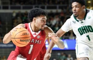 Pemain peringkat 19 Miami (Ohio) menutup musim reguler 31-0 dengan kemenangan perpanjangan waktu 110-108 di Ohio