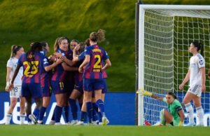Barcelona mengalahkan Real Madrid 6-2 di perempat final Liga Champions Wanita, Bayern mengalahkan United