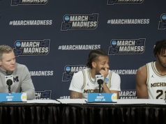 Dusty May, Roddy Gayle Jr., Morez Johnson Jr. berbicara tentang kemajuan melewati Howard di putaran pertama Turnamen NCAA