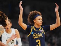 Hannah Hidalgo dari Notre Dame memecahkan rekor pencurian satu musim NCAA dalam pertandingan March Madness