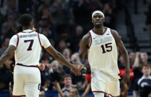 Unggulan ketiga Gonzaga menahan unggulan ke-14 Kennesaw State untuk meraih kemenangan March Madness 73-64