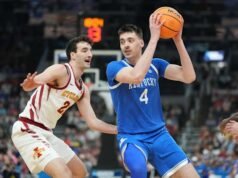 Unggulan nomor 2 Iowa State meningkatkan pertahanan, menutup peringkat 7 Kentucky dalam kemenangan turnamen NCAA 82-63