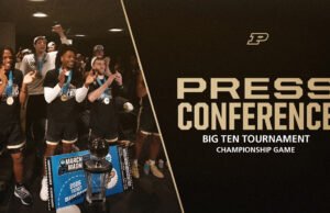 Konferensi Pers Sepuluh Besar Gelar Oscar Cluff dan Braden Smith | Bola Basket Putra Purdue – Pembuat Boiler Purdue