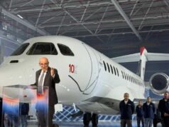Dengan Falcon 10X, Dassault memperkenalkan jet bisnis terbesarnya di dunia