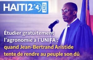 Belajar agronomi gratis di UNIFA: ketika Jean-Bertrand Aristide mencoba memberikan haknya kepada masyarakat. Berita terbaru dari Haiti: Politik, Keamanan, Ekonomi, Budaya.