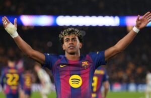 Lamine Yamal mencetak rekor Liga Champions UEFA dengan gol melawan Newcastle United