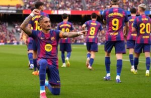 Raphinha berbicara tentang Gavi, penalti dan hat-trick setelah penampilan MOTM vs Sevilla