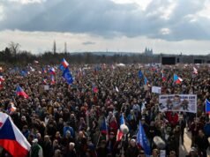 Republik Ceko: ribuan demonstran berkumpul menentang kebijakan pro-Rusia Andrej Babis