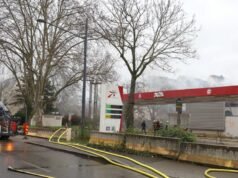 Mulhouse. Kebakaran di bekas lahan kosong di Intermarché rue de Bâle