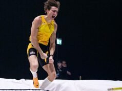 Atletik. Lompat galah: Armand Duplantis sekali lagi memecahkan rekor dunia