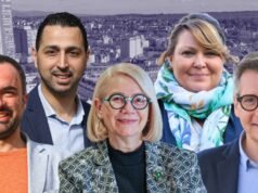 mengikuti perdebatan antara dua putaran antara lima kandidat