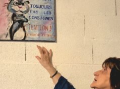 Illkirch-Graffenstaden. “Kesal” dengan keadaan ruang sampah di gedungnya, dia memamerkan lukisannya di sana untuk mendorong orang-orang agar menghormati tempat itu.