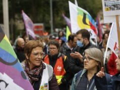 demonstrasi di Strasbourg dan Mulhouse