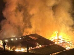 Haute-Savoie. Sebuah chalet dan peternakan dilalap api di Manigod