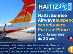 Haiti: Sunrise Airways menangguhkan penerbangannya ke Port-au-Prince pada tanggal 20 April Berita terbaru dari Haiti: Politik, Keamanan, Ekonomi, Budaya.