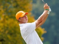 #12/12 Vols di Lubang Kedua Melalui 18 Lubang di Kejuaraan Mason Rudolph