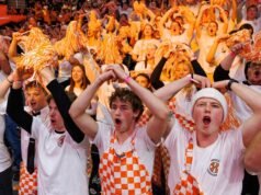 Tennessee Memimpin Bangsa dalam Sepak Bola Gabungan/Mr. Bola Basket/W. Penonton Bola Basket untuk Tahun Ketiga Berturut-turut